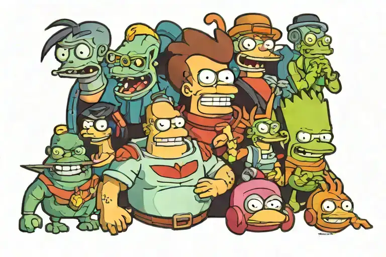 Futurama Cartoon Characters