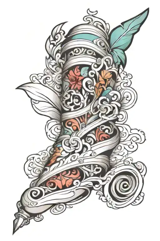 Paper Scroll Wrapped