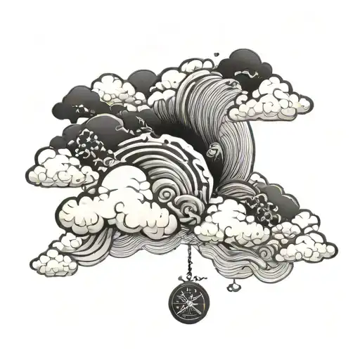 Blackout Japanese Style Clouds