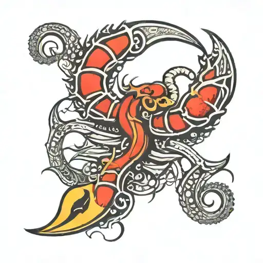 Simple Tattoo Scorpio Shaped Like Letter S