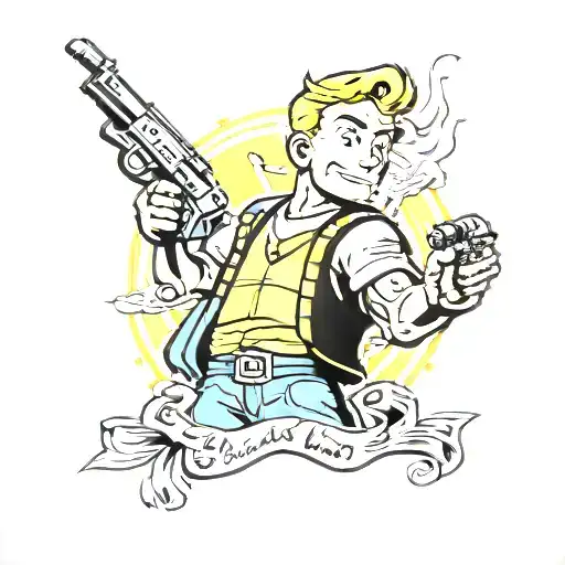 Gangster Vault Boy Fallout