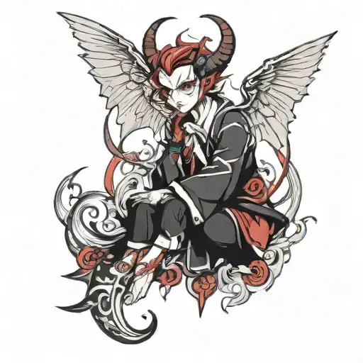 Anime Devil Half Angel