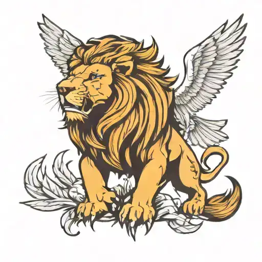 Lion And Eagle