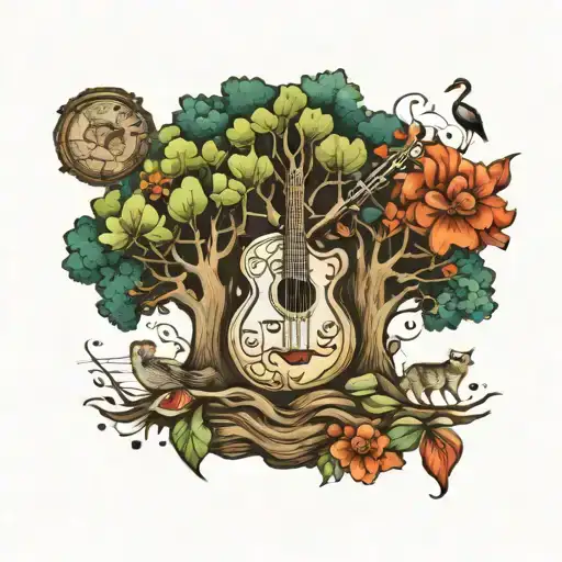 Tree Music Animals In Nature