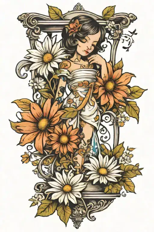 Daisies And Children Hourglass