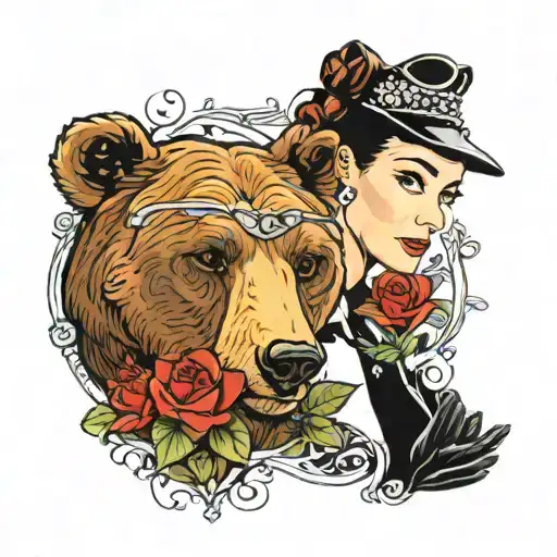 Balu Bear And Audrey Hepburn