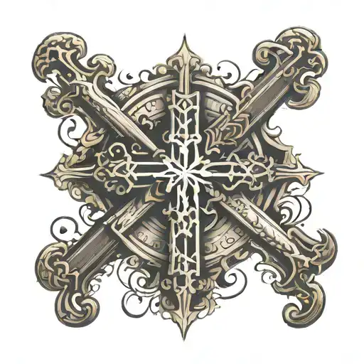 Religious Bible Verse And Cross