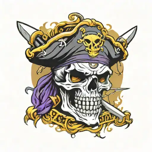 Pirate Skull Raiders Logo Morphed