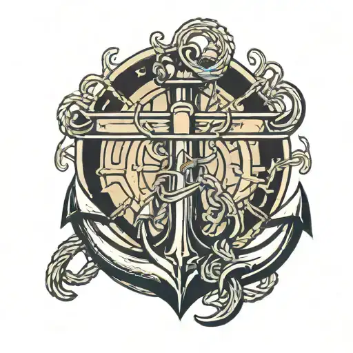Anchor With Text Below That Says Mutiny