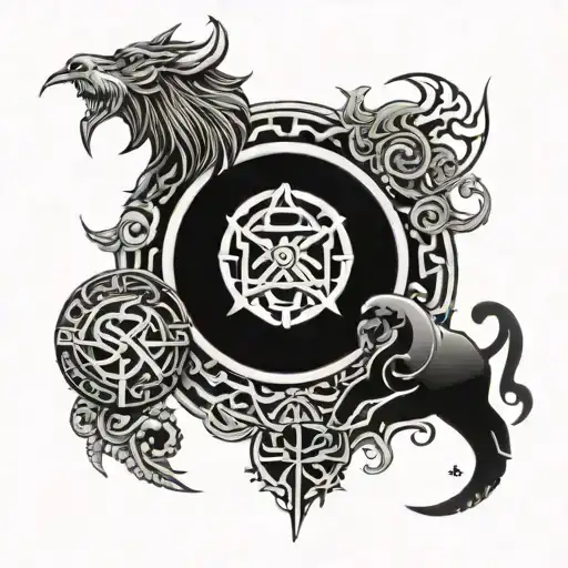 Viking Themed Symbols It Could Be A Norse Myth