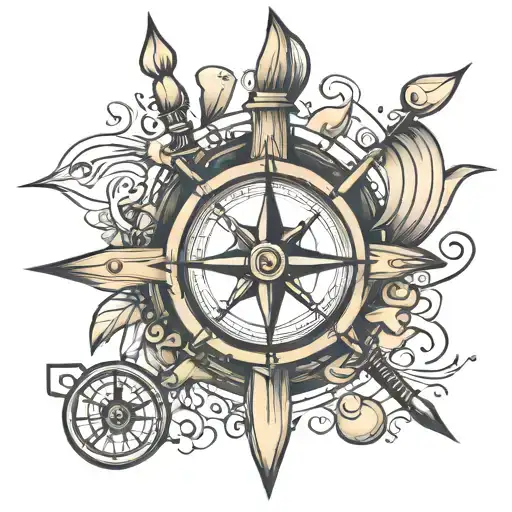 Oars And Compass