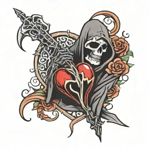 Reaper Cutting Heart