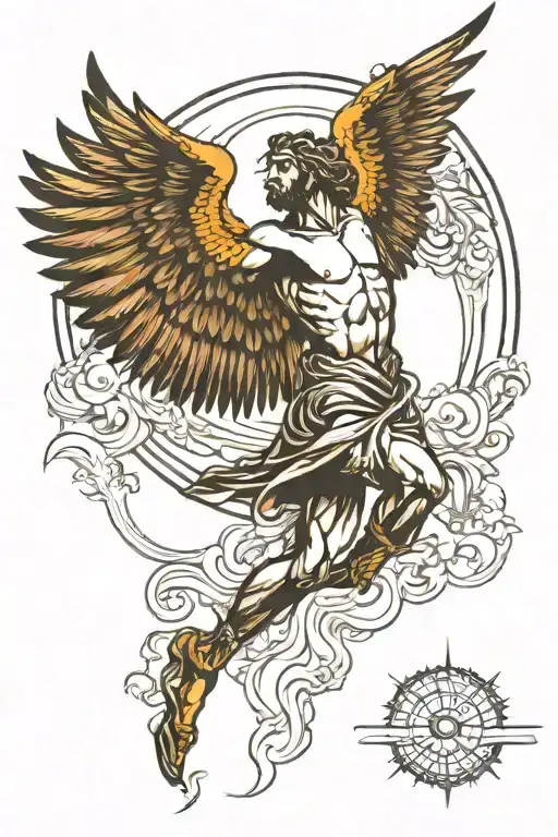 Icarus Flying Towards The Sun