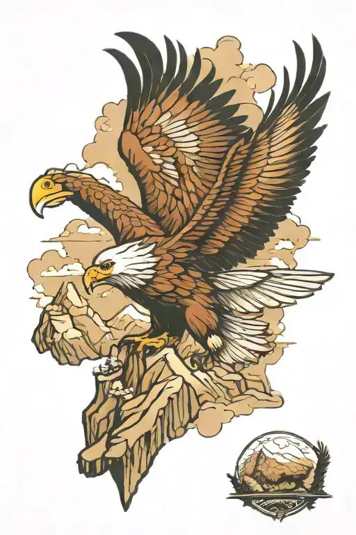 Eagle Deer Mountains Panorama