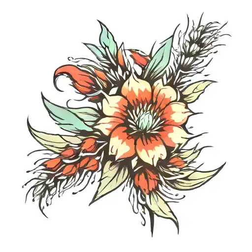 Sage Brush And Indian Paint Brush