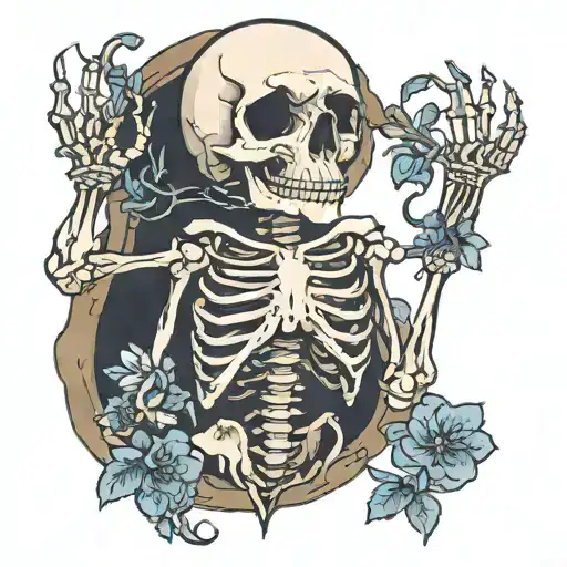 A Skeleton Doing As Above So Below