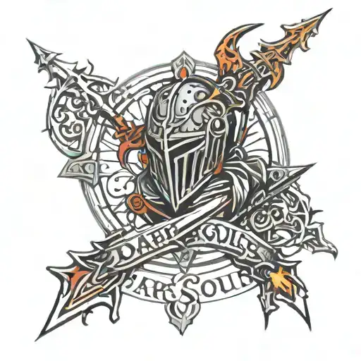 Dark Souls 3 Logo Surrounded