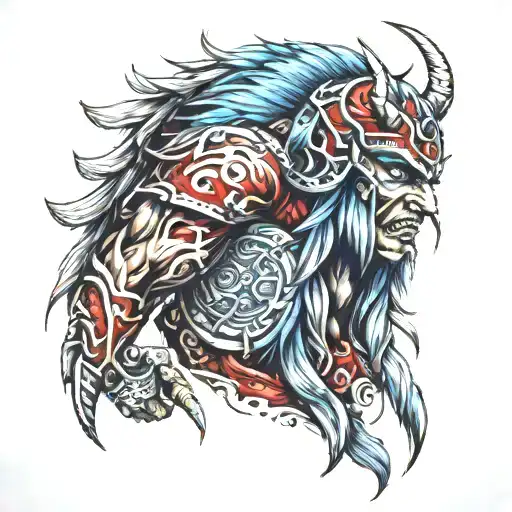 Berserker Warrior Blue Eyes
