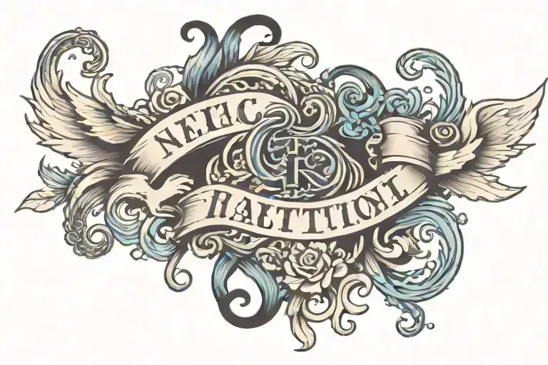 Rib Tattoo Of Name Incorporated