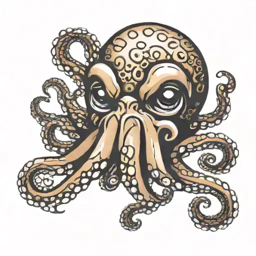 Octopus With Bulldog Face