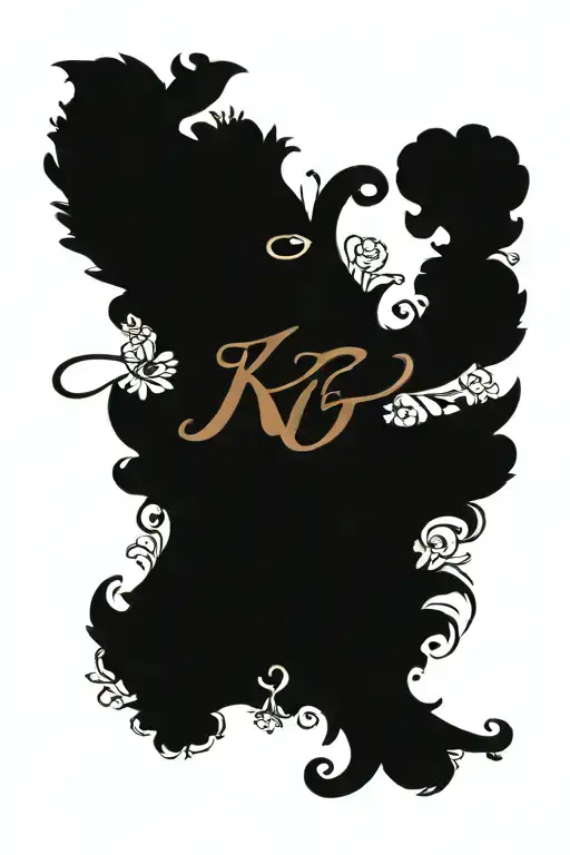 Floral K G Monogram Regal