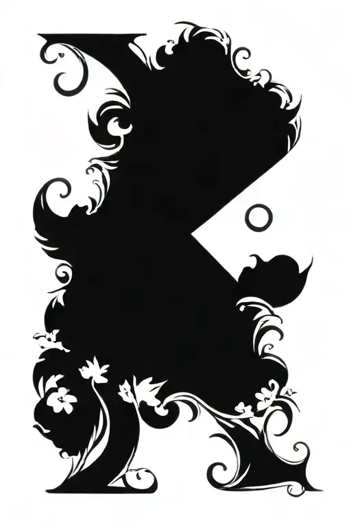 Floral K G Monogram Regal