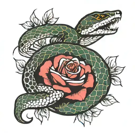 Snake And Rose
