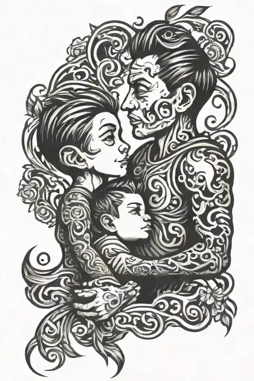 Father Son Holding Hands