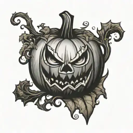 Halloween Pumpkin Carved With A Sourpatch Kid