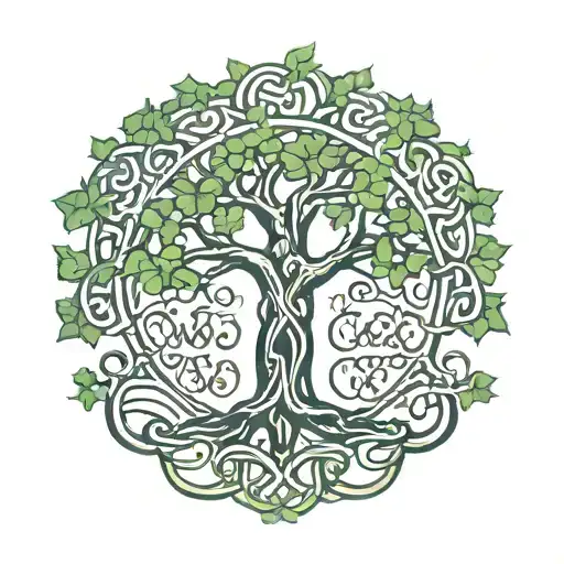 Celtic Tree With Names Incorporated