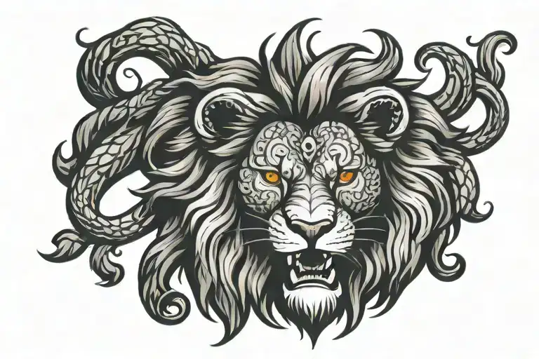 Scottish Lion Head