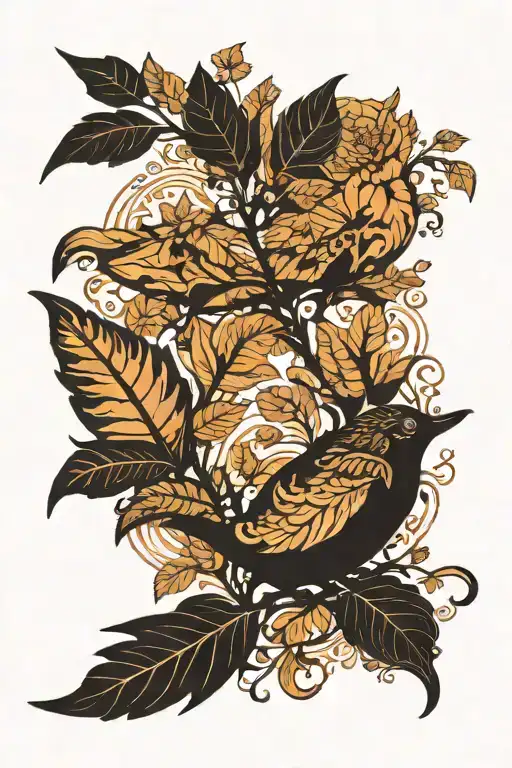 Leaf Animal Silhouettes