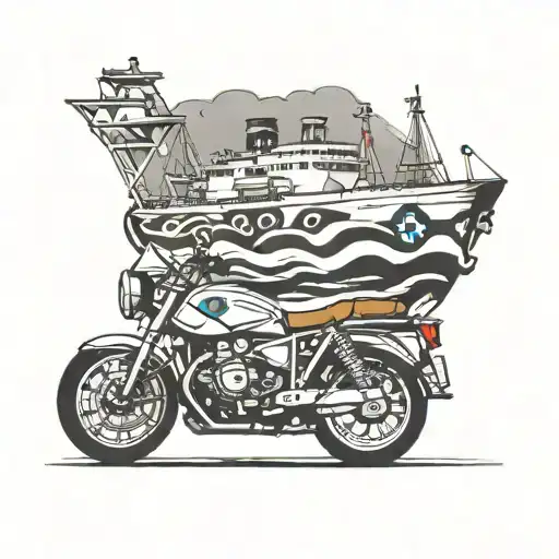 Tanker Ship And Bmw M Sport Design Featuring