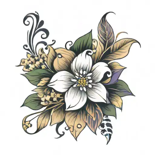 Wrist Wrap Floral Design