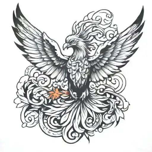 Phoenix Flying Up The Hand Mysticism And Nature