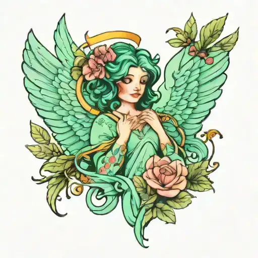 Mint Green Angel