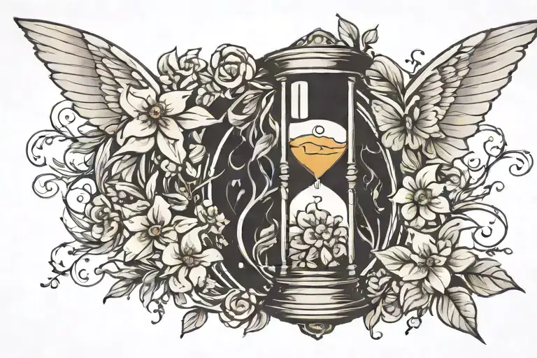 Hourglass Flowers Wing