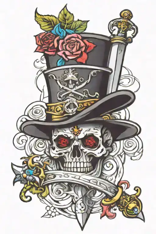 Sword With A Gem On Top Hat