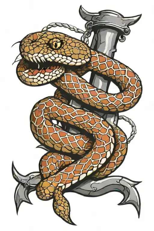 Snake With Barbed Wire