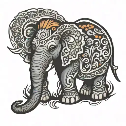 Elephant Painting Palette