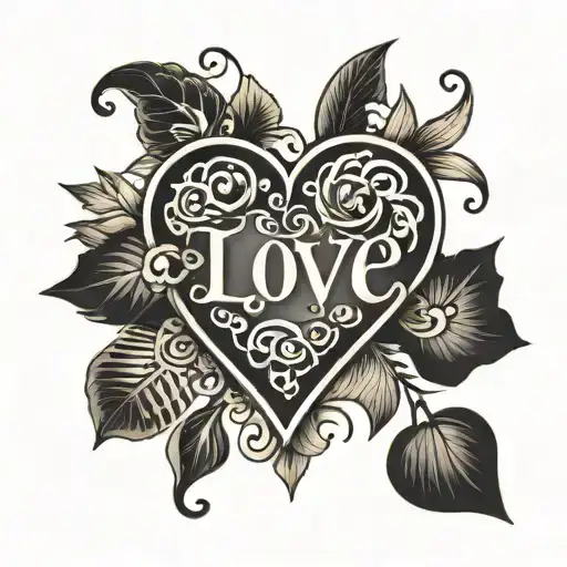 Love Heart With Hannah Ridgeway In Text