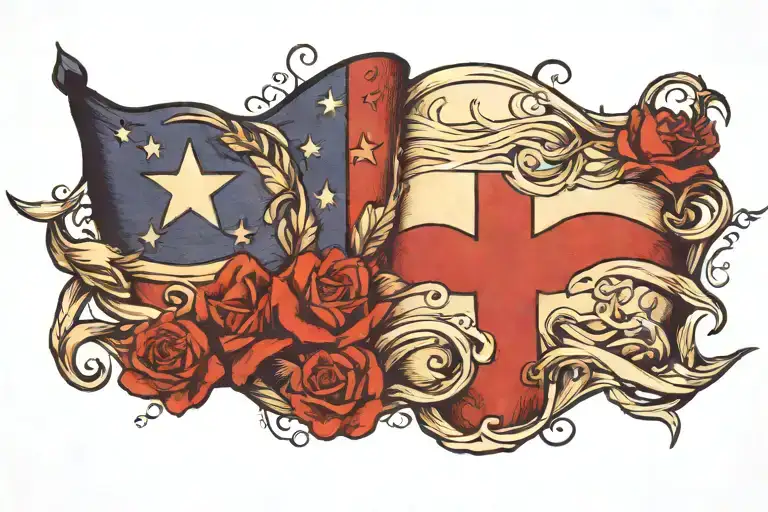 Texas Flag Intertwined