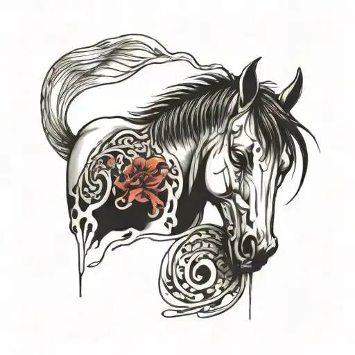 Wounded Horse Crying