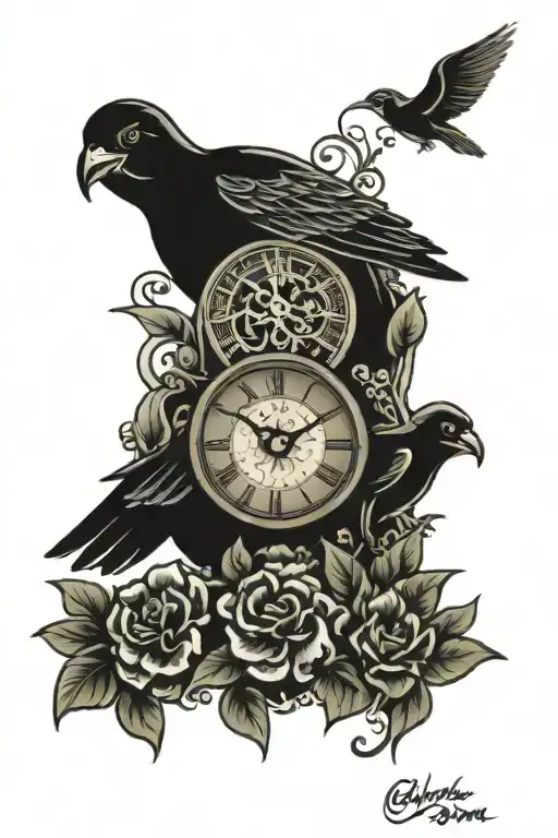 Clock Ohana Birds