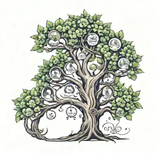 Family Tree Tattoo Design