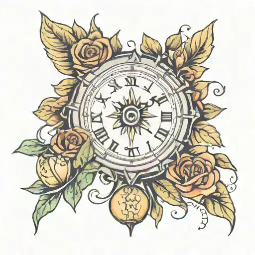 Tattoo With Dates In Roman Numerals Around The Arm