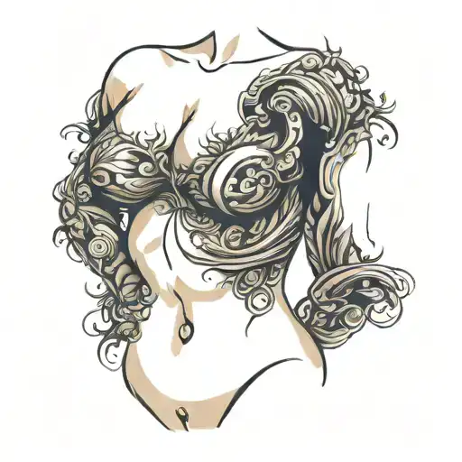 Muscular Female Torso