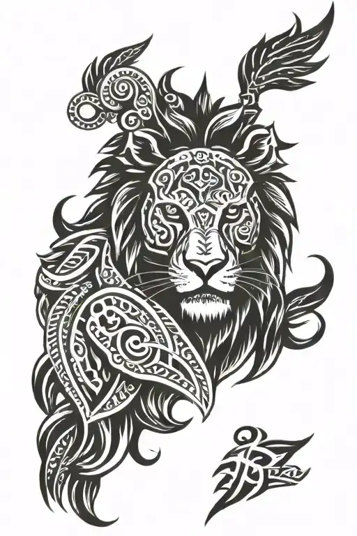 Tribal With Lion