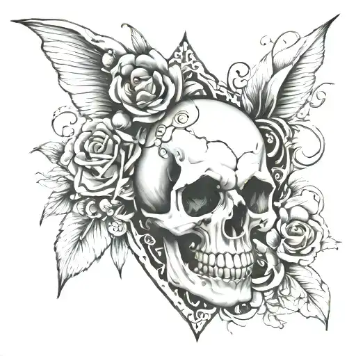 Skull And Heart