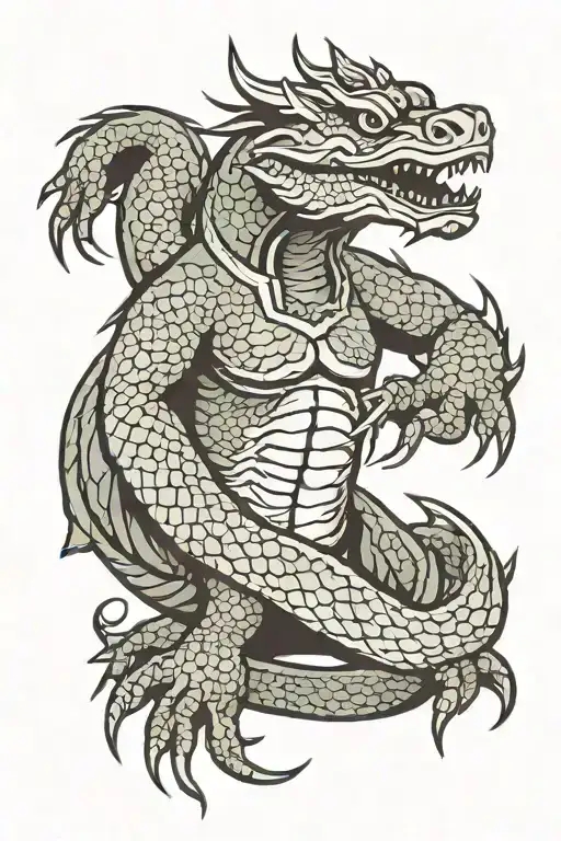 Vietnamese Draconian Half Man Half Lizard